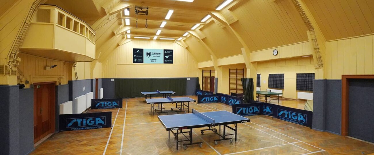 montas-sokolovna-stolni-tenis herna stolního tenisu TJ Montas Hradec Králové